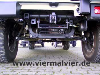 Die imense Bodefreiheit des Toyota Mega Cruisers